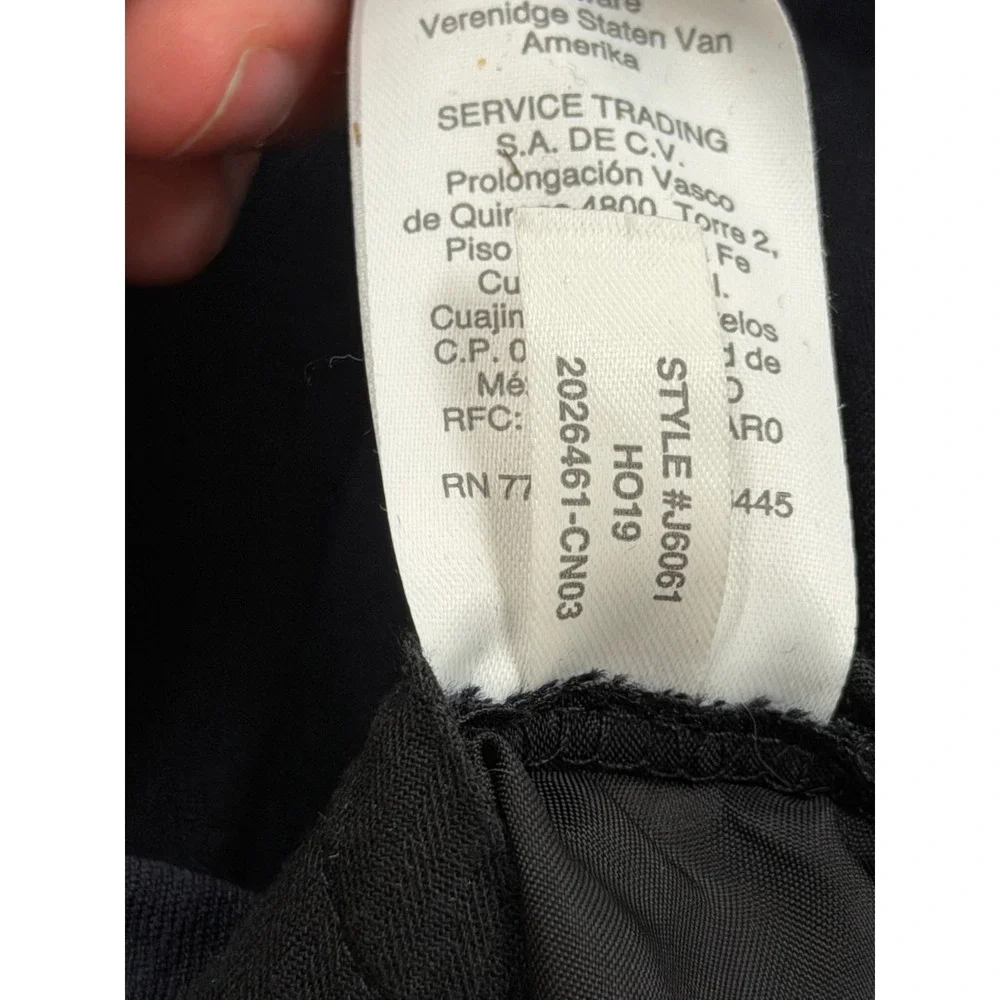 J Crew Bowery Slim Fit Dress Pants Mens 32x32 (33x30.5) Navy Wool Blend Office